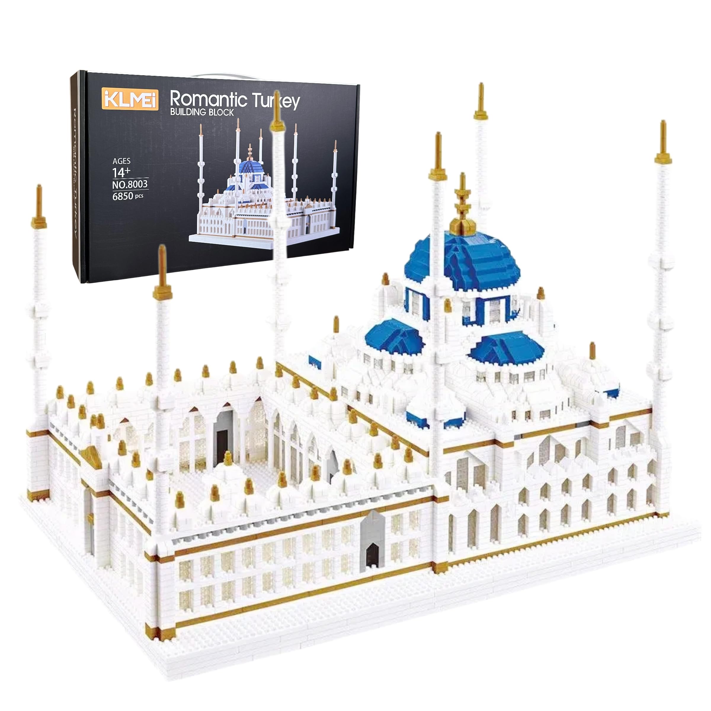 神業 bme6fzu Amazon.com: KLMEi Micro Building Blocks Set 6850 Pcs Blue Mosque